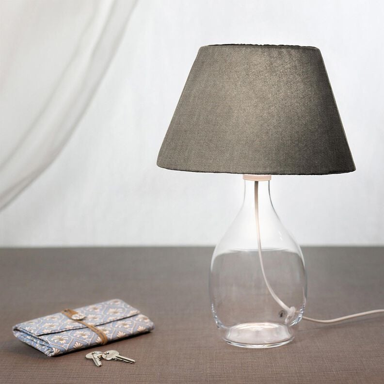 Hørstof ramie mix stonewashed, kraftig kvalitet – mørk taupe,  image number 7