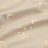Bomuldsjersey stjernehimmel Digitaltryk – lys taupe,  thumbnail number 2