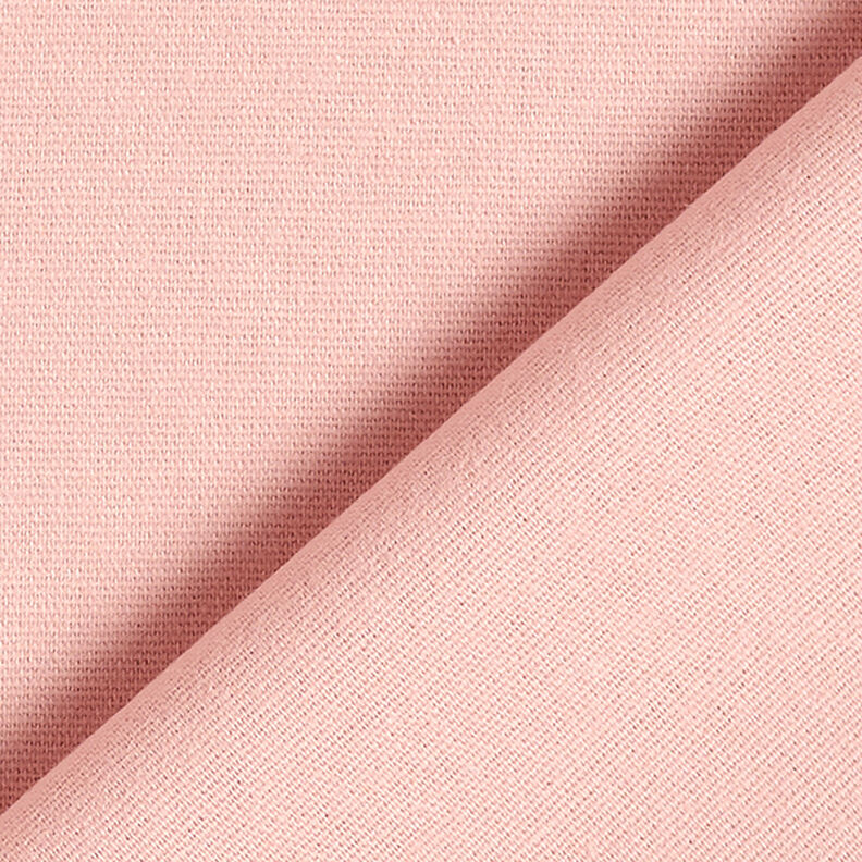 Bomuldsflonel Ensfarvet – rosa,  image number 4