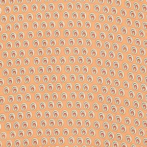 Chiffon påfugleøje – apricot/terracotta, 