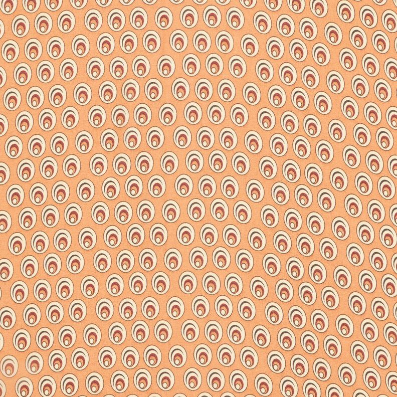 Chiffon påfugleøje – apricot/terracotta,  image number 1