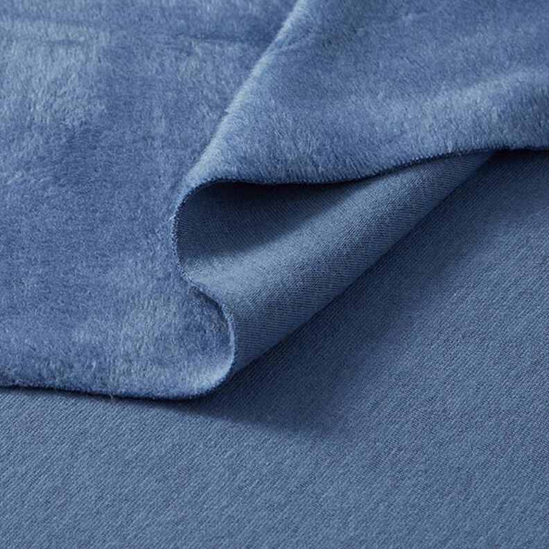Alpefleece Hyggesweat Ensfarvet – jeansblå,  image number 4