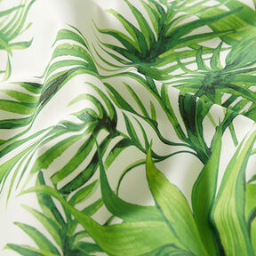 Outdoorstof Canvas tropiske blade – lysegrøn, 