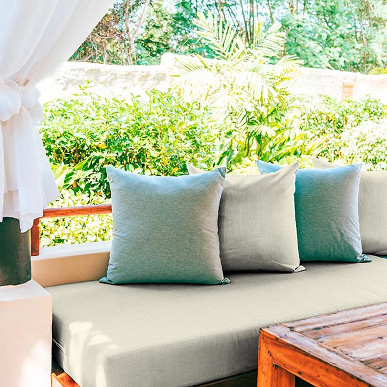 Outdoorstof Jacquard lille zigzag &ndash; lysegr&aring;,  image number 7