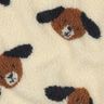 Teddyplys hundehoveder | Poppy Fabrics – lysebeige/sortbrun,  thumbnail number 2