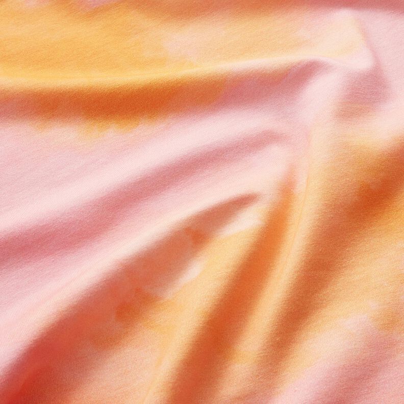 Bomuldsjersey batik – apricot,  image number 2