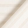 Dekorationsstof kanvas tre striber genanvendt – beige,  thumbnail number 4