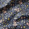 Bomuldsstof Cretonne blomster – natblå,  thumbnail number 2