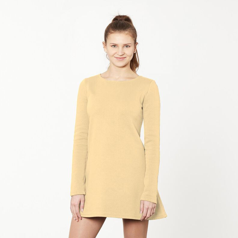 Let bomuldssweat ensfarvet – vaniljegul,  image number 10