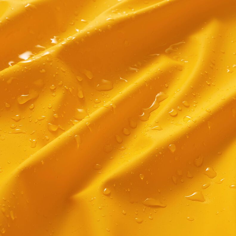 Stof til regnjakker ensfarvet – solgul,  image number 3