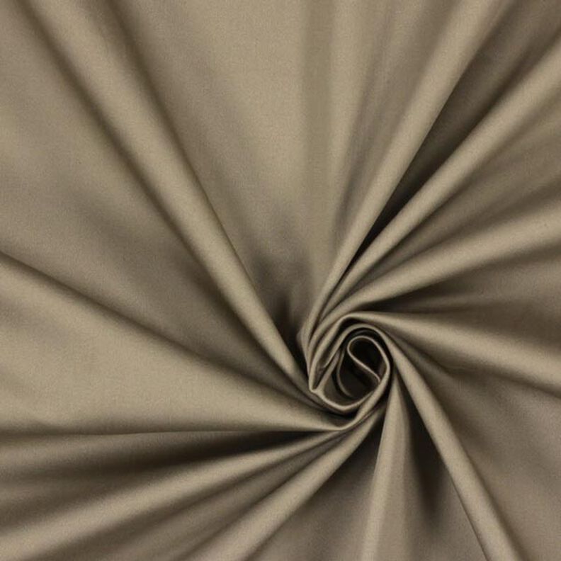Bomuldssatin Stretch – mørkebeige,  image number 1