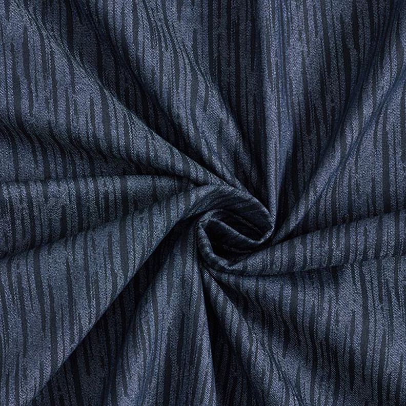 Stretch jeans afbrudte striber – marineblå,  image number 3