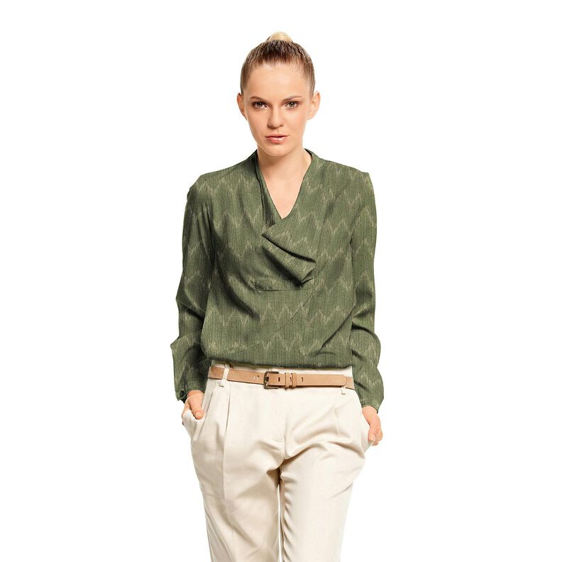 Finstrik guld zigzag – kaki/gold metallic,  image number 5