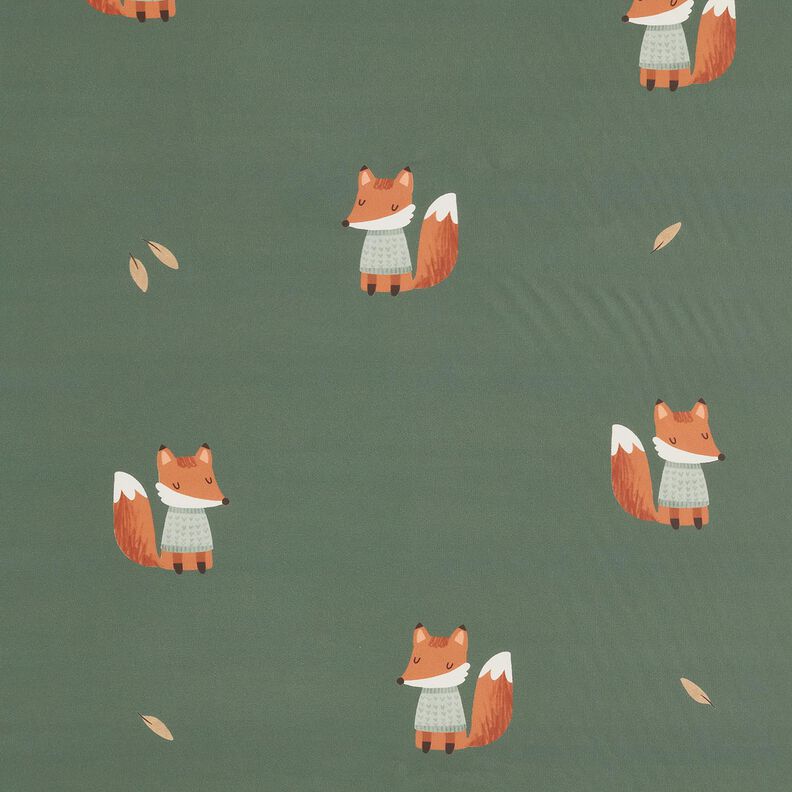 Stof til regnjakker ræv Digitaltryk – reed,  image number 1