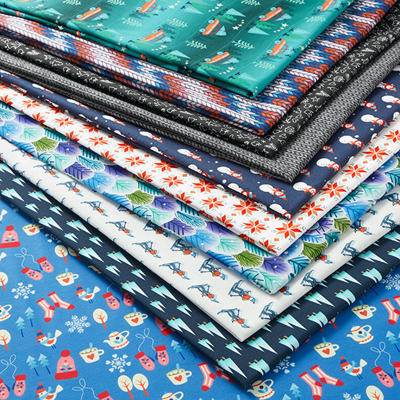 SHIELD PRO Antimikrobiel jersey Knit – kongeblå/rød | Albstoffe,  image number 5