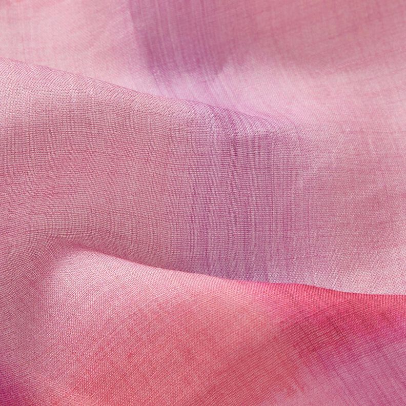 Ramie chiffon batik-tern – intens pink,  image number 3