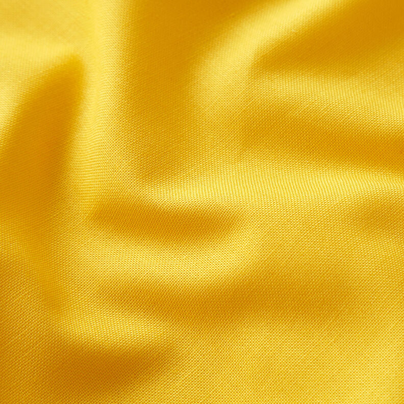 Bomuldsstof Cretonne Ensfarvet – solgul,  image number 2