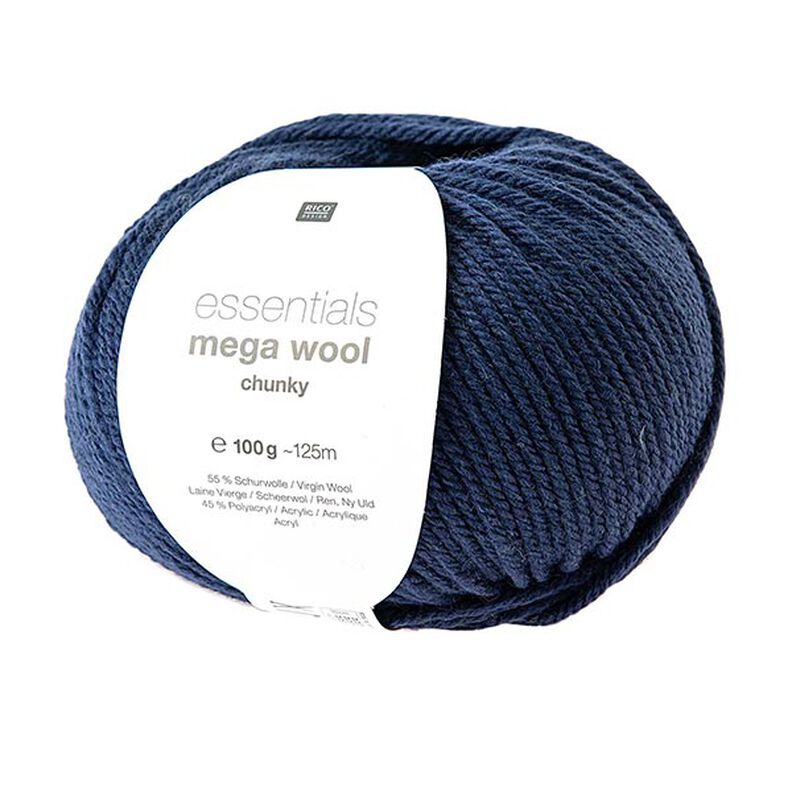 Essentials Mega Wool chunky | Rico Design – marineblå,  image number 1