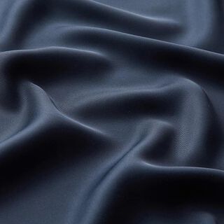 Viskosesatin Ensfarvet – marineblå | Reststykke 70cm, 