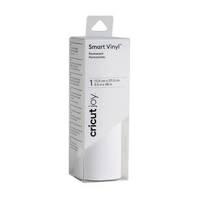 Cricut Joy Smart vinylfolie permanent [ 13,9 x 121,9 cm ] – hvid, 