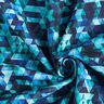 Softshell kulørte trekanter Digitaltryk – natblå/azur,  thumbnail number 4