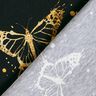 Bomuldsjersey gyldne sommerfugle | Glitzerpüppi – sort,  thumbnail number 4
