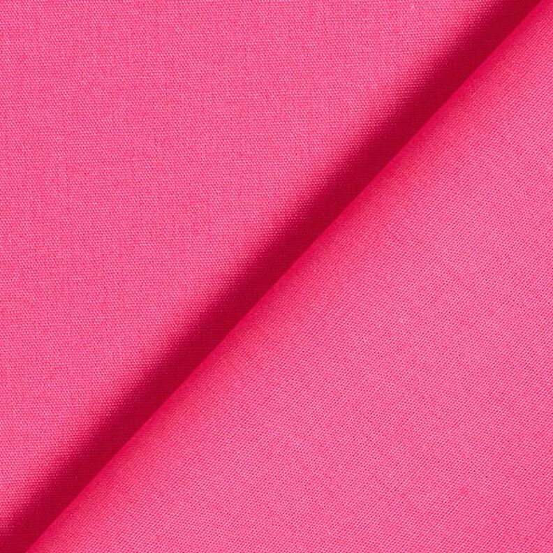 Bomuldspoplin Ensfarvet – intens pink,  image number 5
