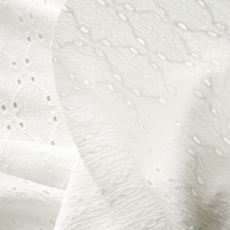 Crinckle jersey hulbroderi – hvid,  image number 3