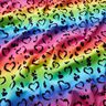 Bomuldsjersey Leo Hearts Rainbow | Glitzerpüppi – sort/farvemix,  thumbnail number 1