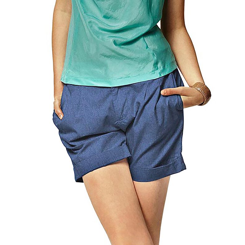 Denim-bomuldsblanding medium &ndash; marinebl&aring;,  image number 5