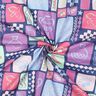 Bomuldspoplin patchwork | Poppy Fabrics – jeansblå/pink,  thumbnail number 3