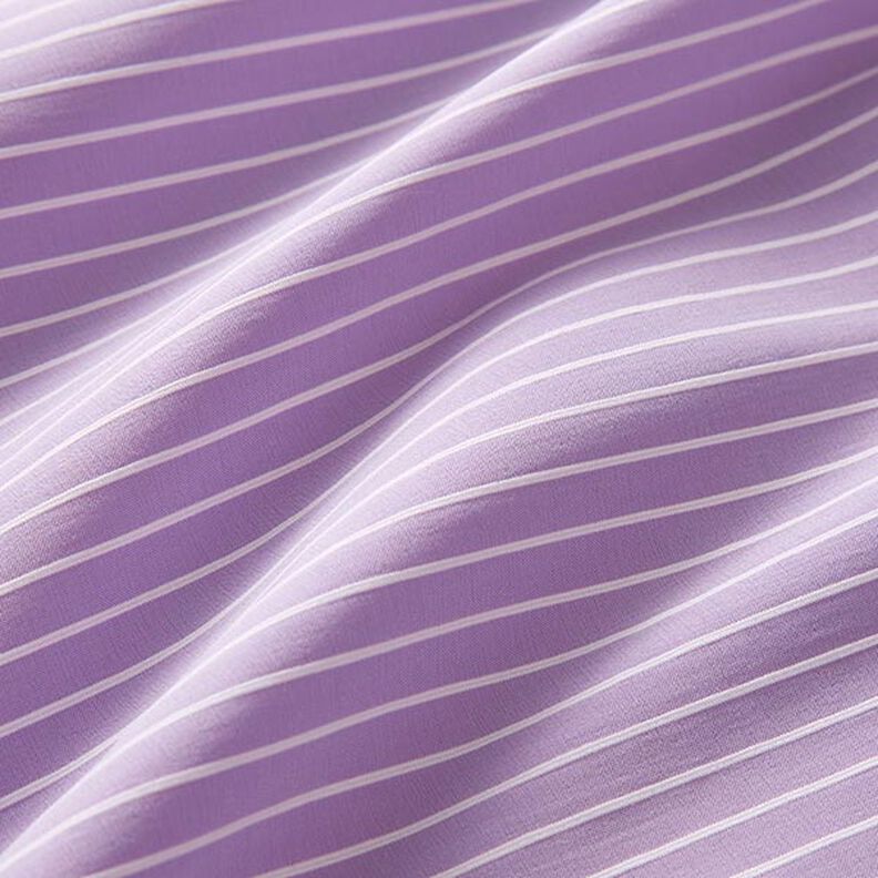 Stretchstof elastisk på langs med striber på tværs – pastelviolet,  image number 2