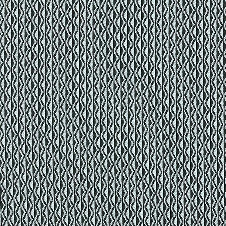 Romanitersey zigzag – lyseblå/sort,  image number 1