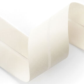 Skråbånd Polycotton [50 mm] – uldhvid, 