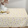 Dekorationsstof Halvpanama små forårsblomster – uldhvid/vaniljegul,  thumbnail number 7