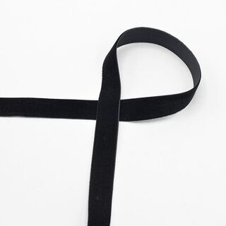 Fløjlsbånd [15 mm] – sort, 