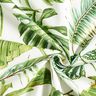 Dekorationsstof Halvpanama eksotiske blade – grøn/hvid,  thumbnail number 4