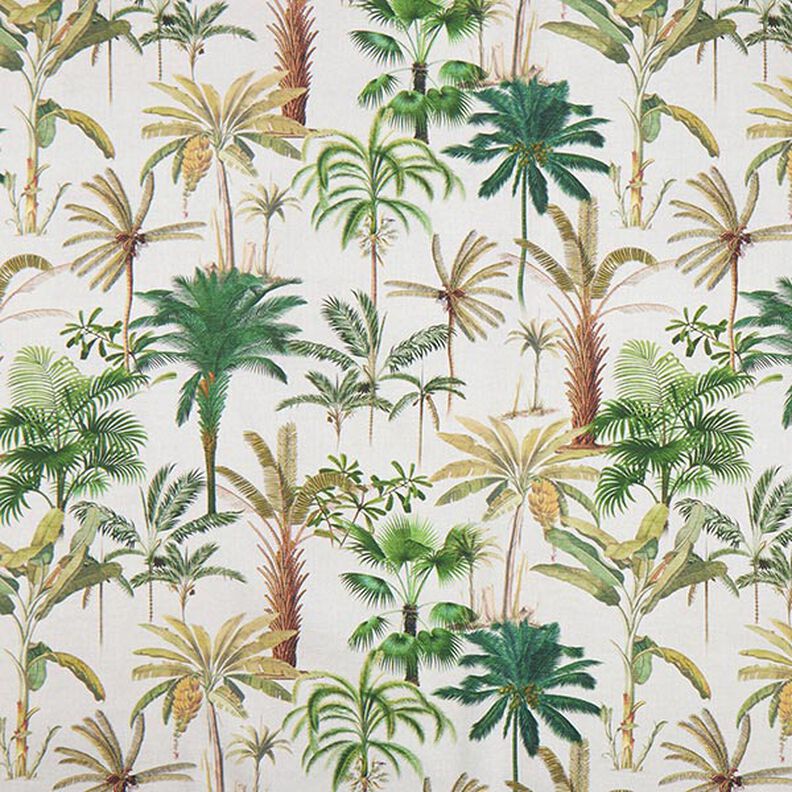Outdoor stof Canvas palmer – natur/lys olivengrøn,  image number 1