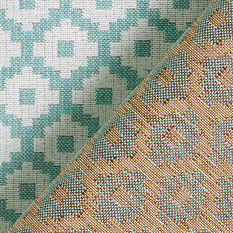 Outdoorstof jacquard Romber – mint,  image number 4
