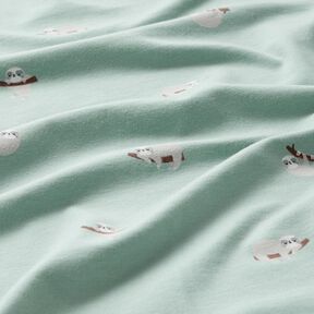 Bomuldsjersey dovendyr – lys mint, 