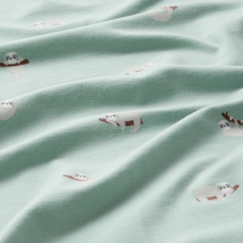 Bomuldsjersey dovendyr – lys mint,  image number 2