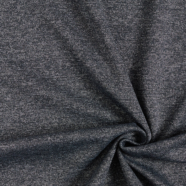 Piqué jersey melange – natblå,  image number 1