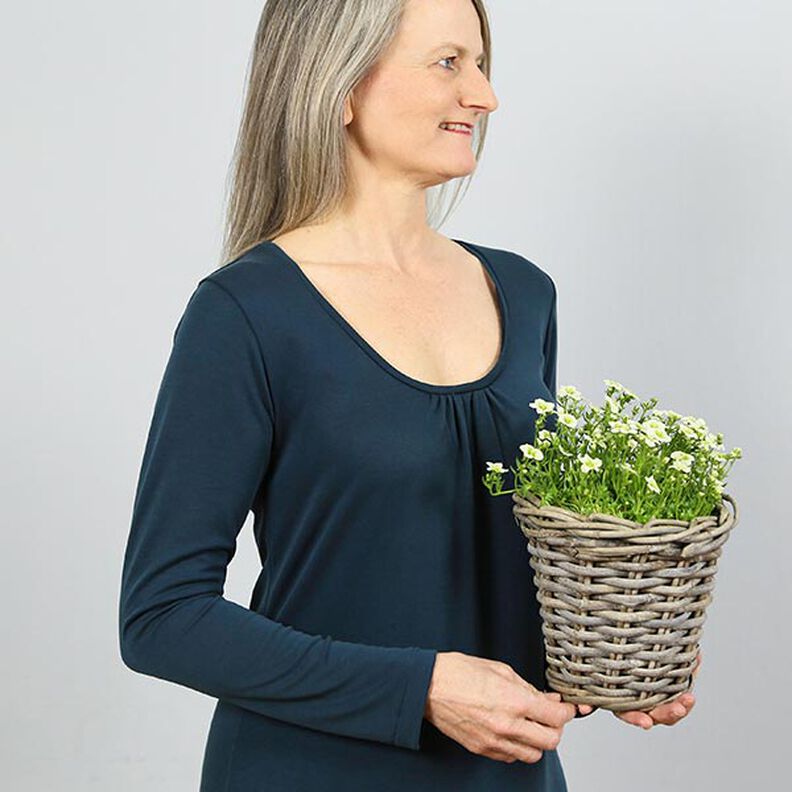 FRAU VLIELAND Jerseykjole med rund halsudskæring | Studio klippeklar | XS-L,  image number 5