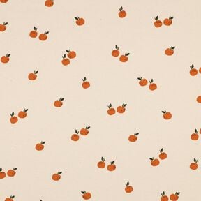 GOTS Bomuldsjersey appelsiner | Poppy Fabrics – lysebeige/karamel, 