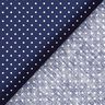 Bomuldspoplin små prikker – marineblå/hvid,  thumbnail number 6