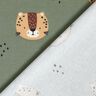 Bomuldsjersey leopard-ansigter  – pinje,  thumbnail number 4