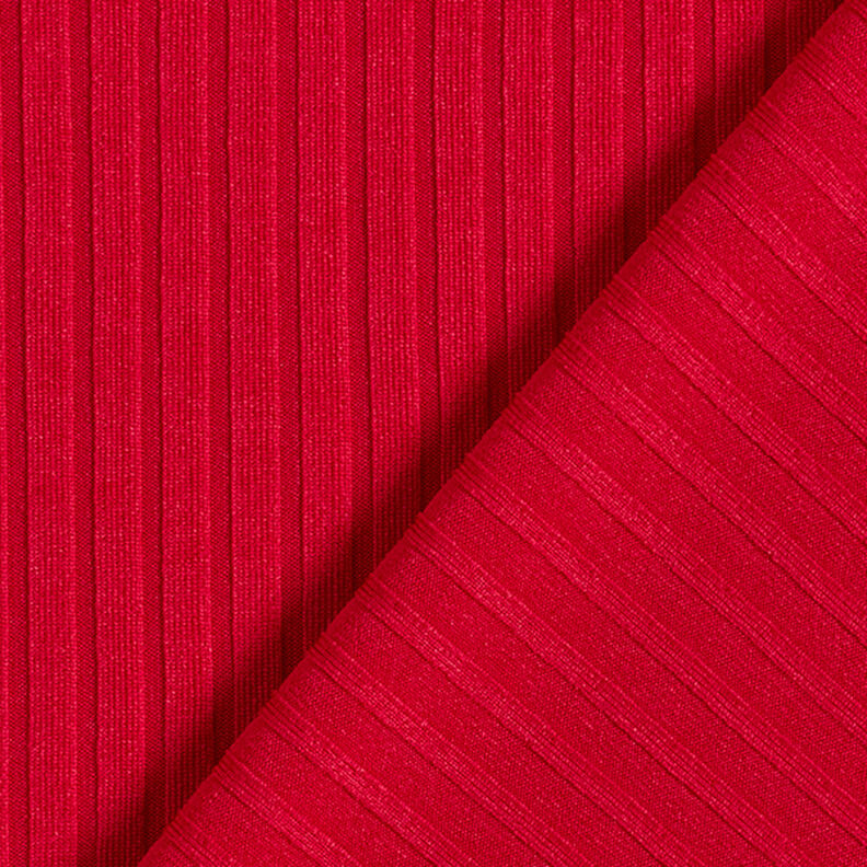 Ribstrik ensfarvet – rød,  image number 4