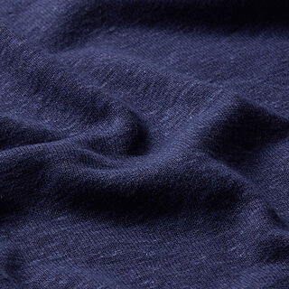 Finstrik Viskose-hør-miks – marineblå | Reststykke 80cm, 