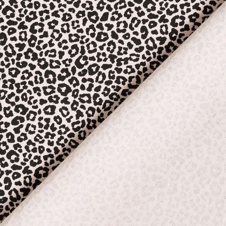 Bomuldsjersey Mini Leo-print – natur/sort,  image number 4
