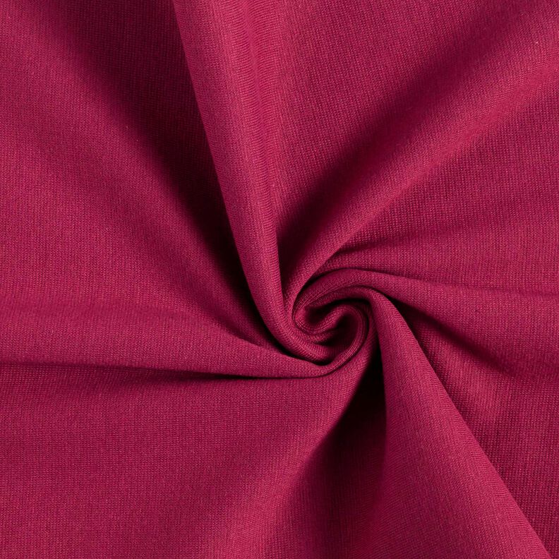 Rib stof ensfarvet – purpur | Reststykke 100cm,  image number 1